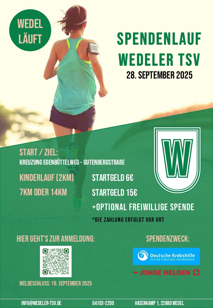 Plakat Spendenlauf
