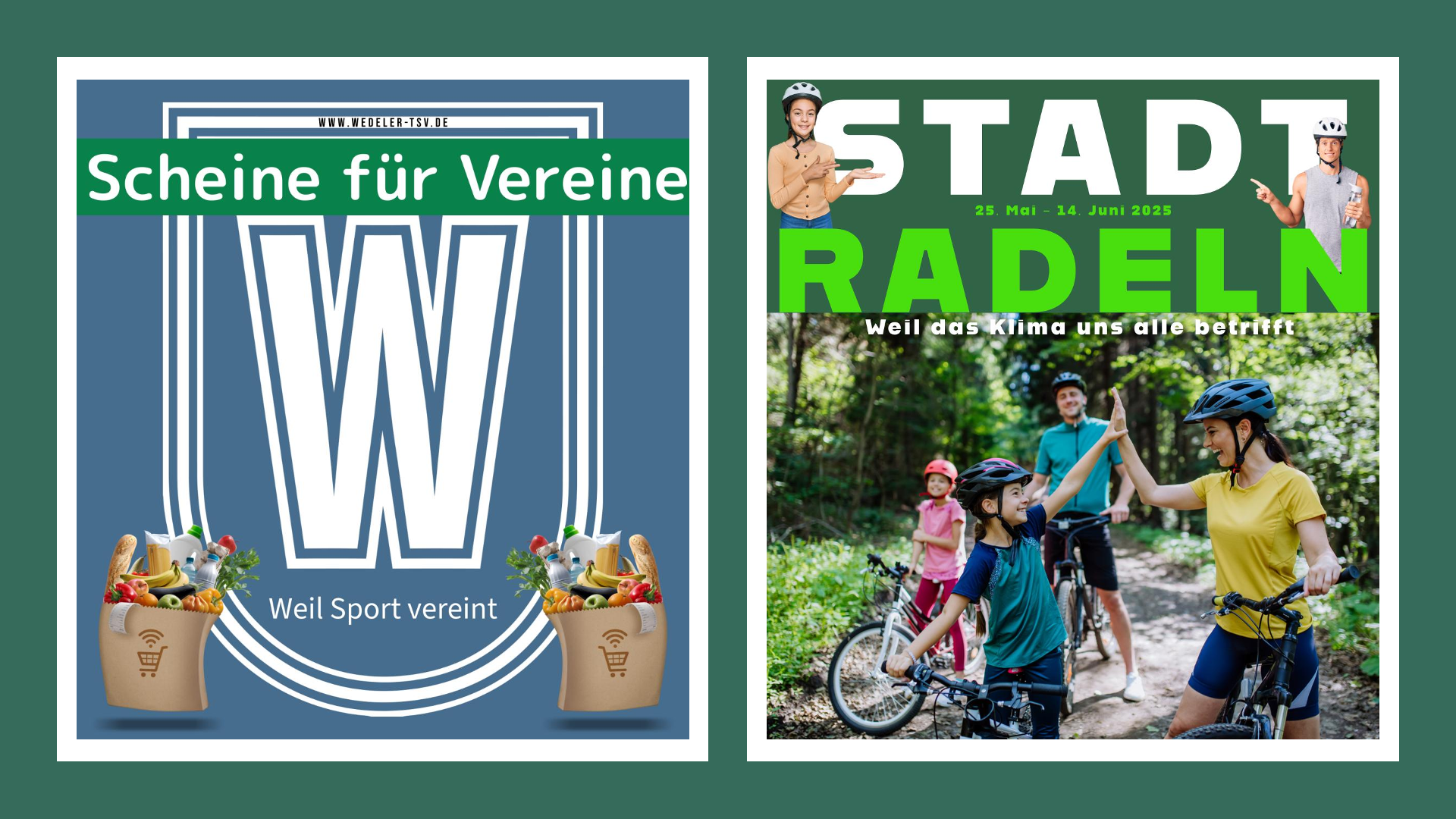 Scheine für Vereine + Stadtradeln